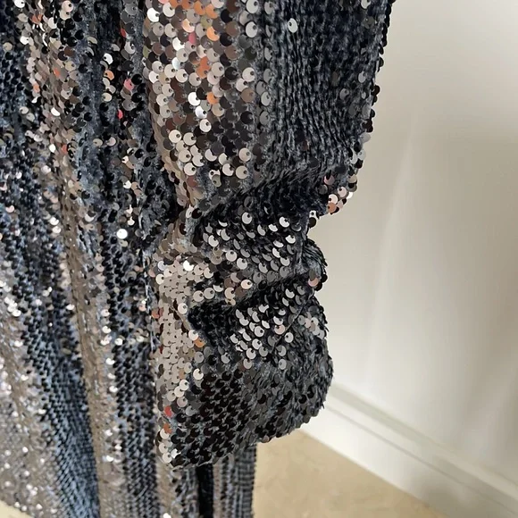 NEW BB DAKOTA STEVE MADDEN HAT TRICK SEQUIN DUSTER - Picture 8 of 9